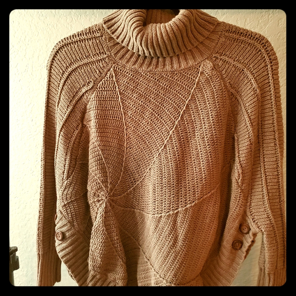 Knit Sweater Poncho